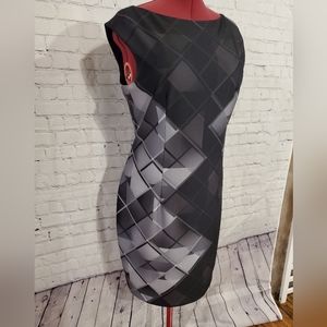 Geometric print dress